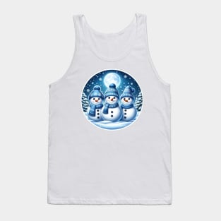 Christmas Snowmen Tank Top